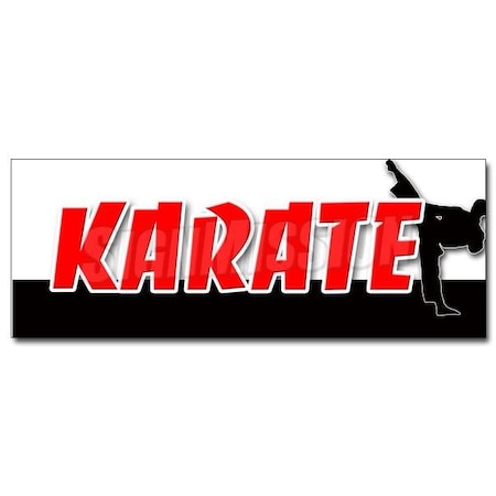 Signmission KARATE DECAL sticker martial art defense school lessons jiu-jitsu, D-24 Karate D-24 Karate